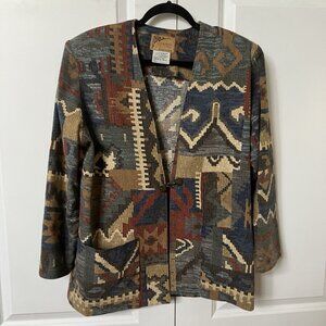 Vintage‎ Judy  Joannou Blazer Jacket Womens Granny 80s 90s Southwestern